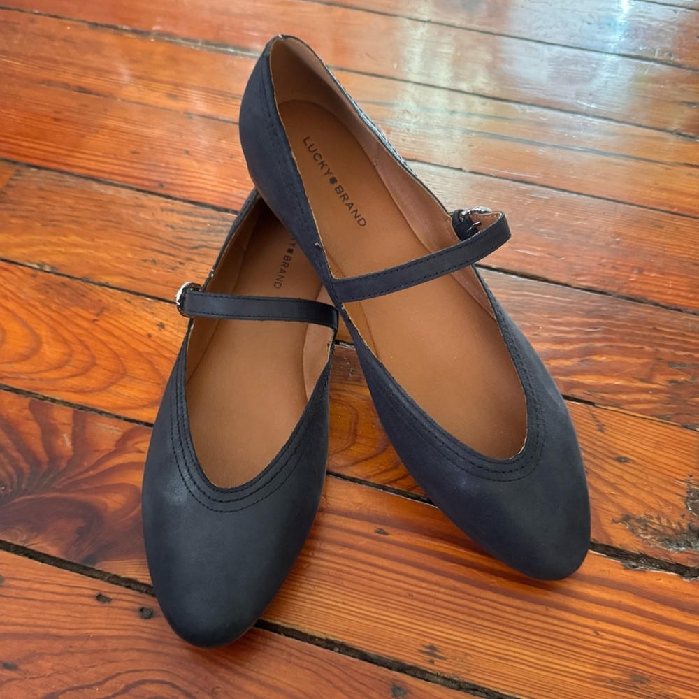 Lucky Brand Women's Albajane Mary Jane Flat Size 10 NWOB